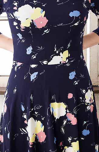 [予約販売]レオタLeotaプリントワンピース（ドレス） Ilana No Belt/FLEUR NOUVEAU/Pastel