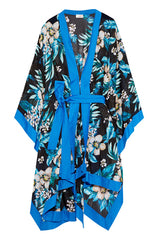 [お取り寄せ]ダイアンフォンファステンバーグDIANE von FURSTENBERG花柄オーバーカバーアップ（ショール）Printed coverup/Bright blue
