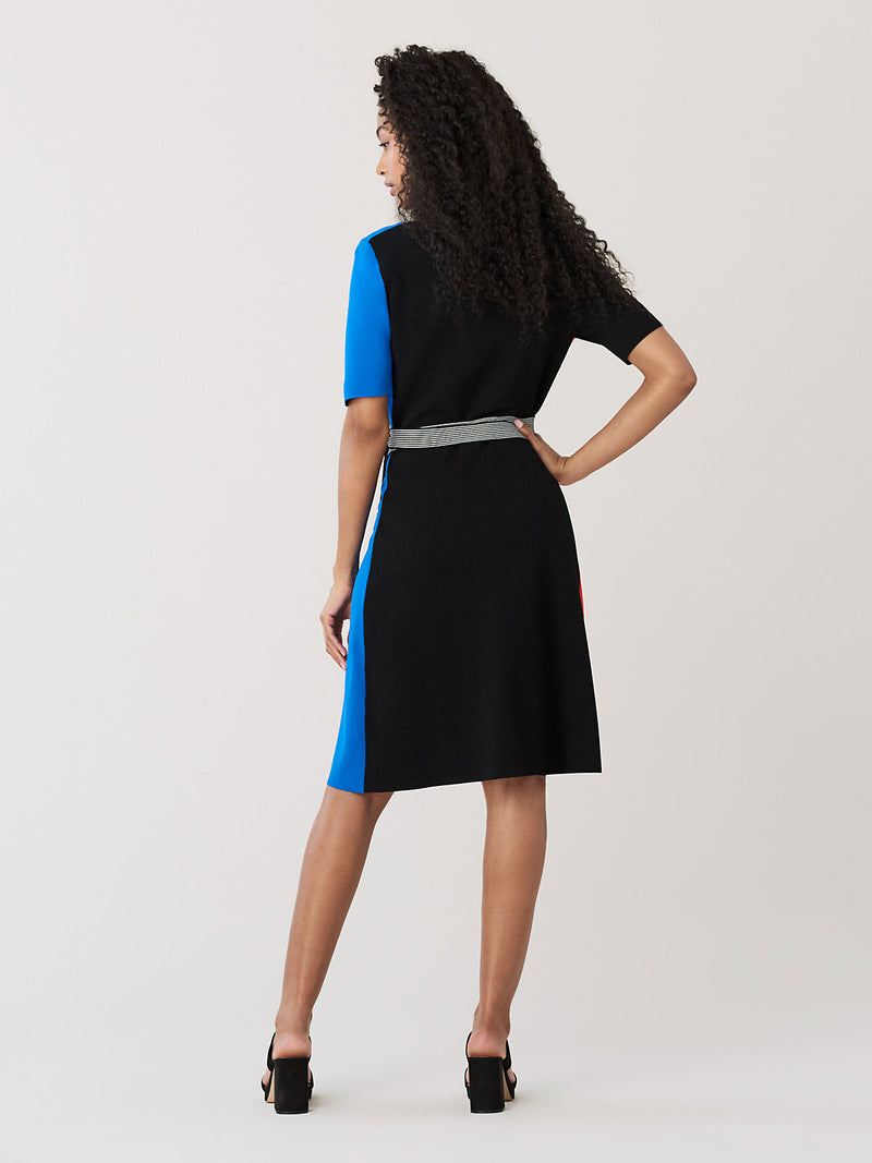 [お取り寄せ]ダイアンフォンファステンバーグDIANE von FURSTENBERGニットラップドレス（ワンピース）Halston/Flamenco Multi