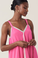 [お取り寄せ]ダイアンフォンファステンバーグDIANE von FURSTENBERGシルククレープミディ丈キャミソールドレス（ワンピース）Wren Silk/Manic Pink/Flamenco/Ivory