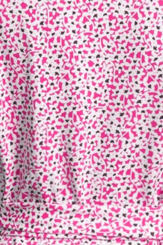 ［即日発送・クリアランスセール］ダイアンフォンファステンバーグDIANE von FURSTENBERGフラワープリントシルクコットンラップドレス/オフホワイト/ピンク/黒