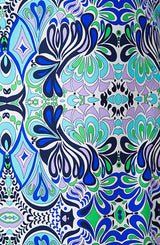[クリアランスセール]ジュードコナリーJude Connally Vネックプリントワンピース（ドレス）/Mod Mosaic Blue/ブルー