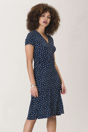 [予約販売]レオタLeotaプリントワンピース（ドレス） Amiya Dress /Twilight Dot Classic Navy