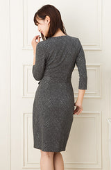 ノラガードナーNora Gardnerドレス（ワンピース）Leyla Dress/Grey printグレー