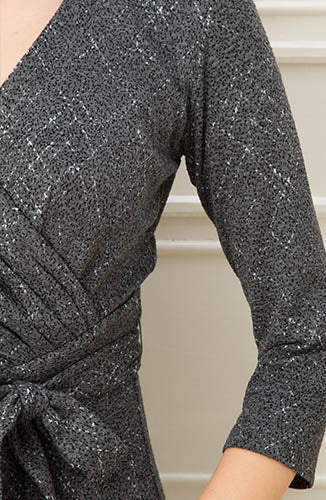 ノラガードナーNora Gardnerドレス（ワンピース）Leyla Dress/Grey printグレー